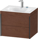 DURAVIT XViu Waschtischunterbauset mit 2 Schubkästen, 480x600x503mm, Nussbaum