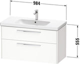 DURAVIT D-Code 2.0 WTU Wandhängender Waschtischunterbau 984 mm mit Schubkasten und Soft-Close