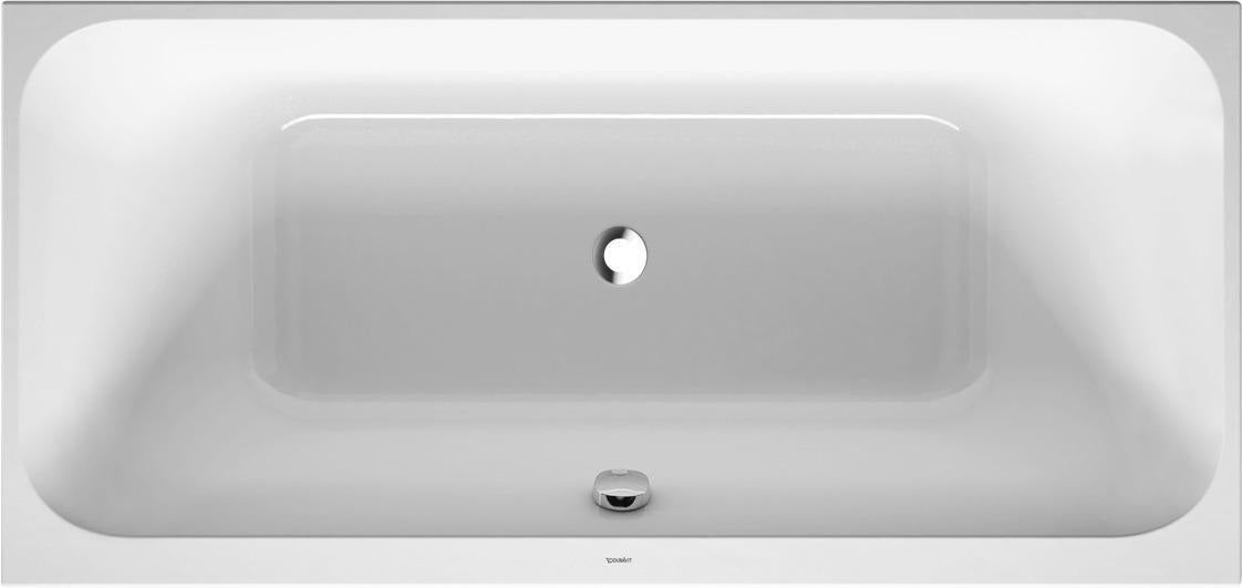 DURAVIT Happy D.2 Badewanne 1900x900 mm Einbau Weiß mit 2 Rückenschrägen