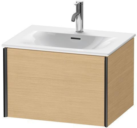 Duravit Waschtischunterbau XVIU 610 mm wandhängend Nussbaum mitte für Viu 234463