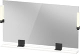 DURAVIT Sivida Spiegel 1250x650x36 mm mit LED, Dimmfunktion und Sensorschalter – Chrom/Weiß Matt