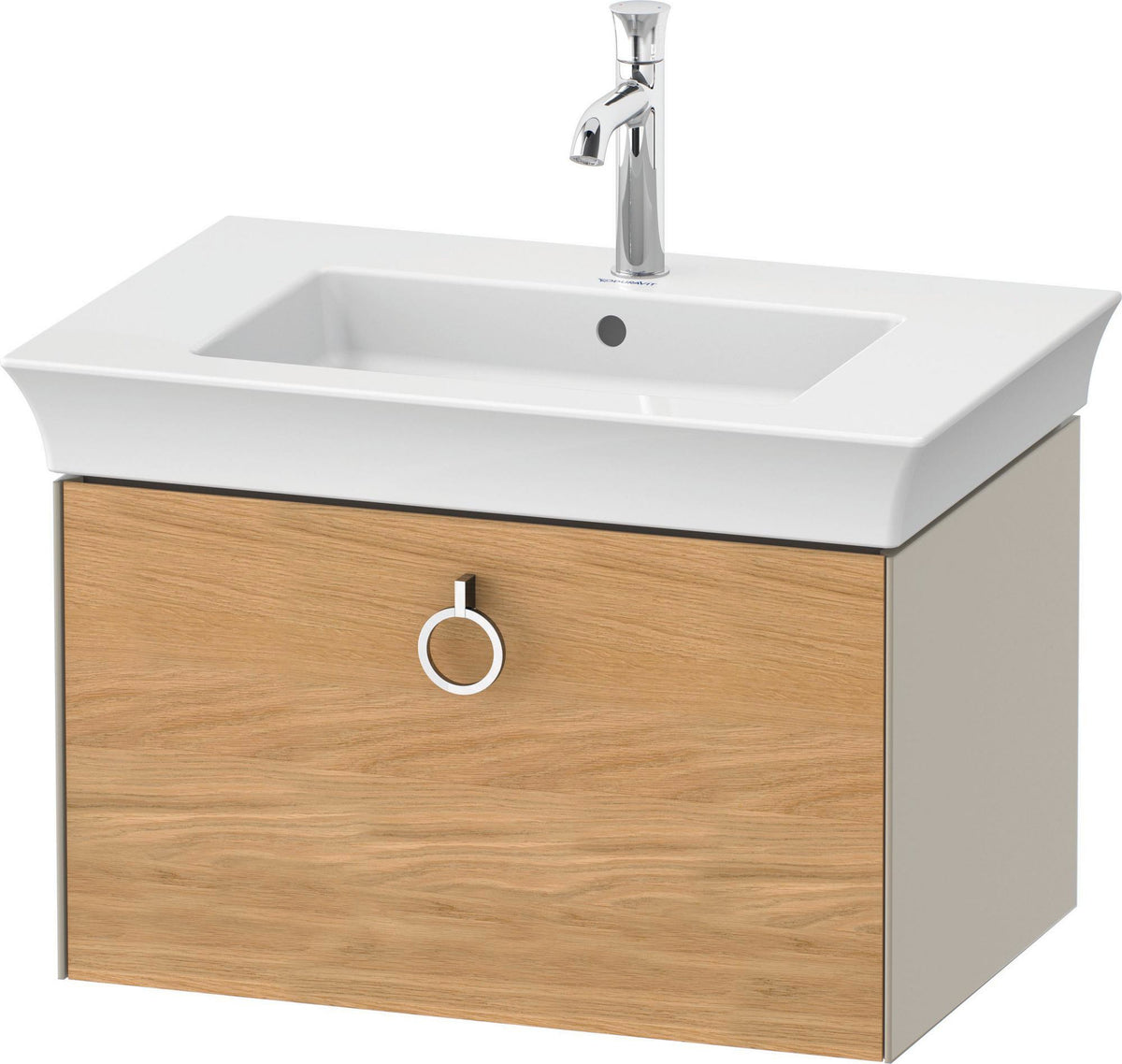 DURAVIT White Tulip Waschtischunterbau wandhängend 684 mm mit Auszug und Innenbeleuchtung