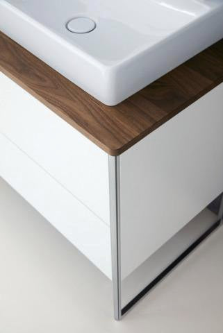 DURAVIT XSquare Waschtischunterbau 1600 mm betongrau matt, 4 Schubkästen, Tip-On, bodenstehend