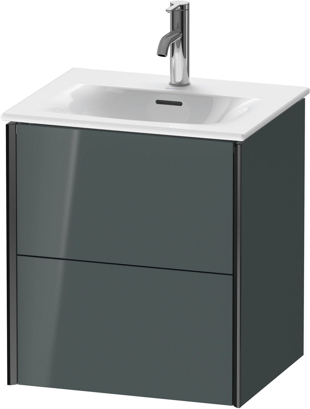 Duravit XViu Waschtischunterbau wandhängend 557 mm, 2 Schubkästen, dolomiti grey hochglanz