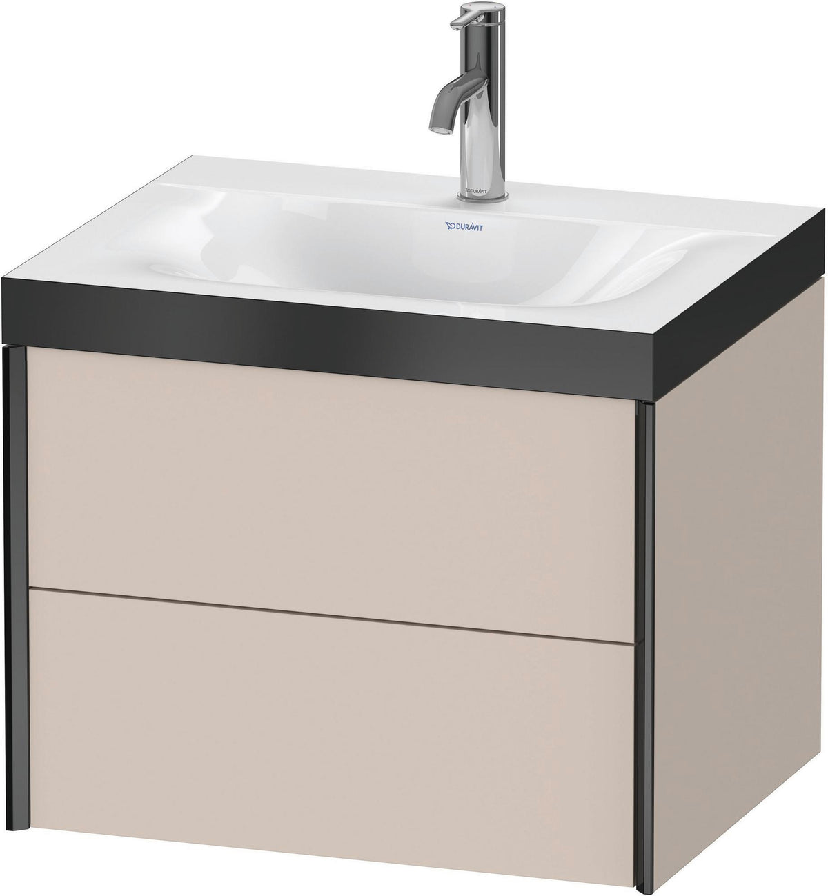 DURAVIT XViu c-bonded Waschtischunterschrank 600 mm wandhängend mit 2 Schubkästen und Push-Open