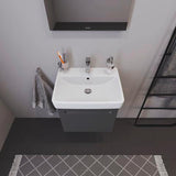 Duravit No.1 Waschtischunterbau wandhängend 540 mm mit 1 Auszug, weiß matt