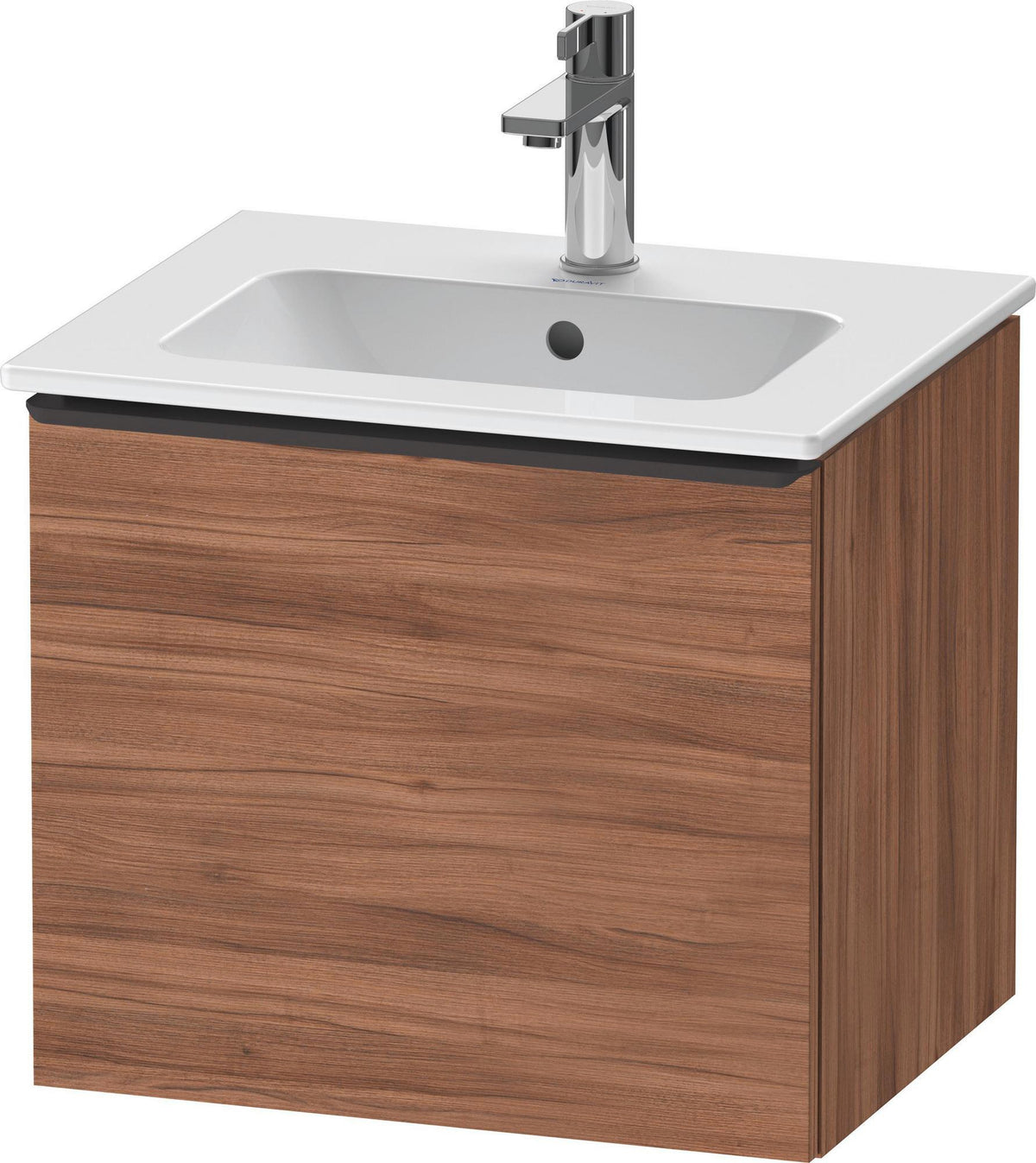 DURAVIT D-Neo Waschtischunterbau 510 mm Eiche Schwarz Matt mit Bronze Griff