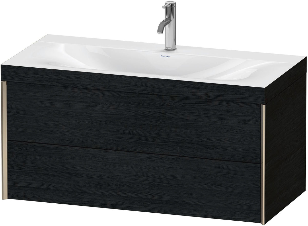 DURAVIT XViu c-bonded Waschtischunterbauset 1000 mm Eiche mit 2 Schubkästen