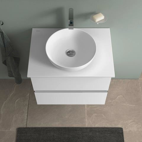 DURAVIT Sivida Aufsatzwaschtisch 400 mm rund DuroCast Plus ohne Überlauf