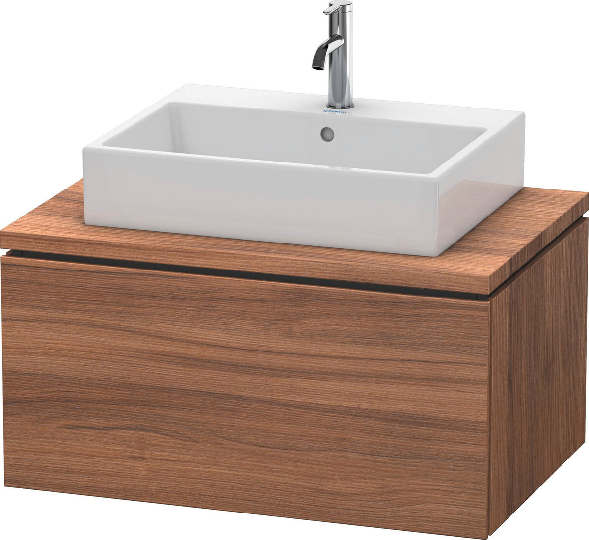 Duravit L-Cube Konsolenwaschtischunterbau 820 mm betongrau matt, 1 Auszug, wandhängend