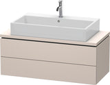 DURAVIT L-Cube Konsolenwaschtischunterbau 1020 mm betongrau matt, 2 Schubkästen, Tip-On