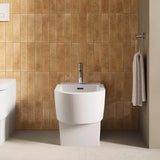DURAVIT Balcoon Standbidet DuraShield Weiß Hochglanz 370x570mm mit Überlauf