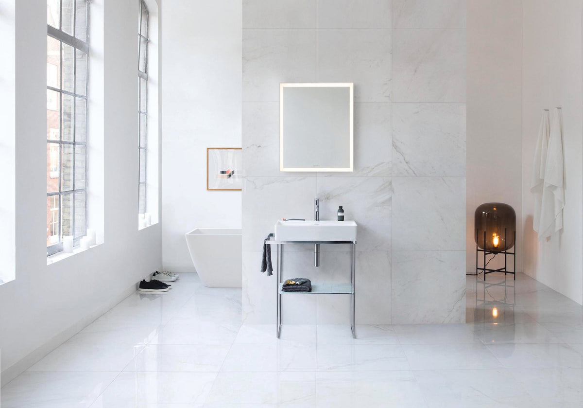 DURAVIT DuraSquare Waschtisch 500 mm weiß ohne Überlauf mit 1 Hahnloch für Möbelmontage
