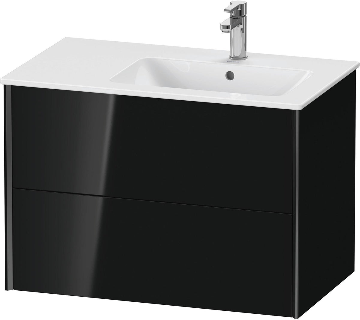 DURAVIT XViu Waschtischunterbau wandhängend 810 mm, 2 Schubkästen, weiß matt