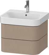 DURAVIT Happy D.2 Waschtischunterbau 575 mm, 2 Schubkästen, Tip-On, Taupe supermatt