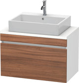 Duravit DuraStyle Waschtischunterbau 800 mm betongrau matt mit 1 Auszug und Soft-Close