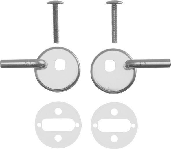 DURAVIT Scharnierpaar für WC-Sitz Happy D. & Starck 2 – verchromt, ohne SoftClose