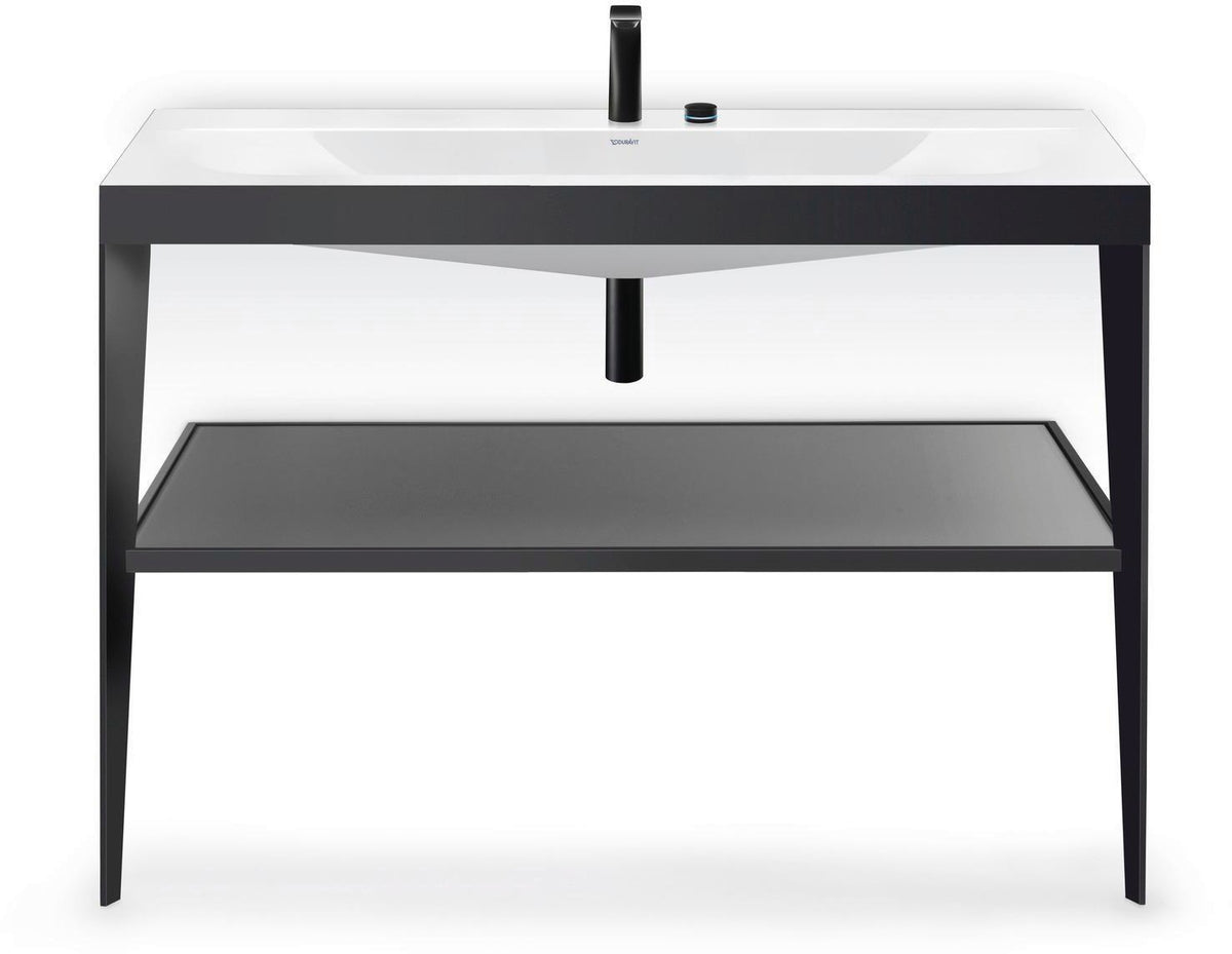 Duravit DU Design Siphon Schwarz Matt – Flaschensiphon Universal mit Rosette