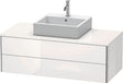 DURAVIT XSquare Konsolenwaschtischunterbau 1200 mm Weiß Seidenmatt mit Tip-on Technik