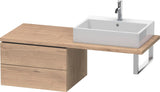 Duravit L-Cube Konsolenunterschrank 620 mm Weiß Matt mit 2 Schubkästen und Tip-on-Technik