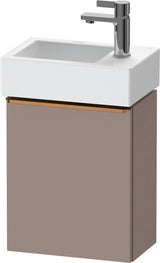 Duravit D-Neo Waschtischunterbau 364 mm Eiche Terra Matt, 1 Tür rechts, wandhängend