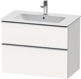 Duravit D-Neo Waschtischunterbau 810 mm betongrau matt mit Soft-Close-Auszug