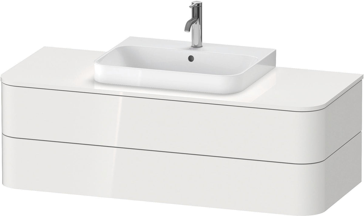 Duravit Happy D.2 Konsolenwaschtischunterbau 1300 mm Taupe Supermatt mit Tip-On-Technik