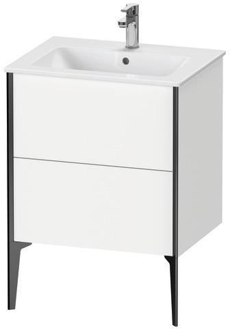 Duravit Waschtischunterbau XVIU 610x834x480mm mit 2 Auszügen in Champagner Matt