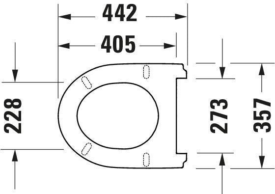 Duravit No.1 WC-Sitz aus Duroplast mit Edelstahl-Scharnieren, weiß glänzend, ohne Absenkautomatik
