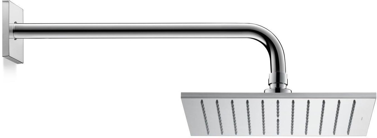 DURAVIT Kopfbrause 240x240 mm Schwarz Matt – Rechteckig, Verstellbar, Antikalk
