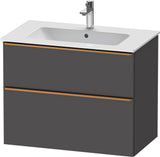 Duravit D-Neo Waschtischunterbau 810 mm betongrau matt mit Soft-Close-Auszug