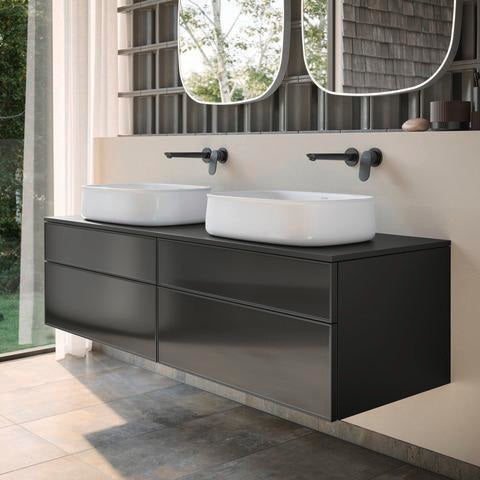 Duravit Wand-WC Happy D.2 spülrandlos 540 mm Anthrazit Matt Tiefspüler