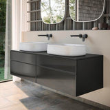 Duravit Wand-WC Happy D.2 spülrandlos 540 mm Anthrazit Matt Tiefspüler