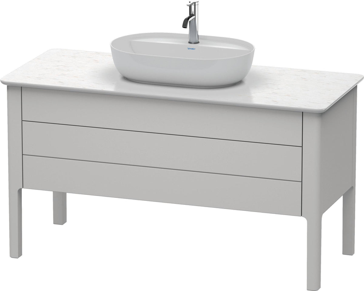 Duravit Luv Waschtischunterbau bodenstehend 1338 mm Weiß Seidenmatt mit Tip-On-Technik