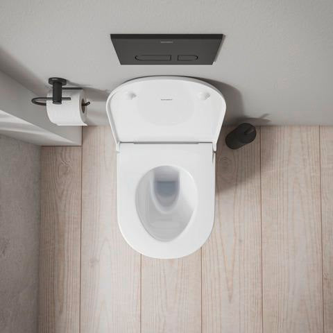 DURAVIT D-Code WC-Sitz mit Absenkautomatik, Weiß, Duroplast, Edelstahl-Scharniere