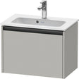 DURAVIT Ketho.2 Waschtischunterbau 610 mm betongrau matt mit Soft-Close-Auszug