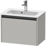 DURAVIT Ketho.2 Waschtischunterbau 610 mm betongrau matt mit Soft-Close-Auszug
