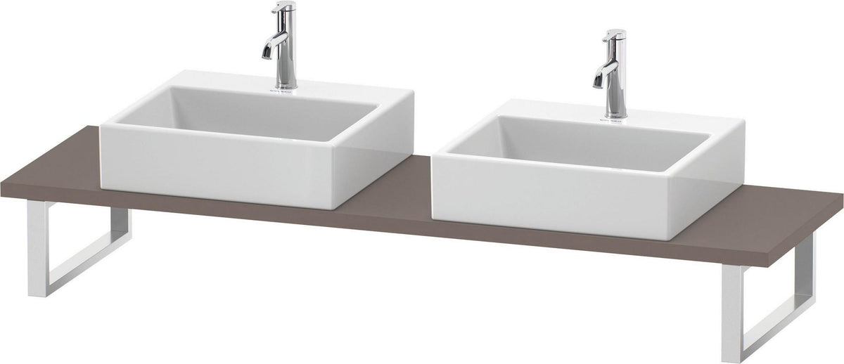 Duravit DuraStyle Compact Konsole 2 Ausschnitte 30x480x800 mm Weiß Matt – Variable Breite