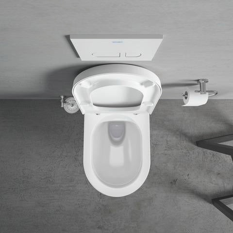 DURAVIT D-Code Bürstengarnitur wandhängend aus Messing in Chrom – 154 x 154 x 342 mm