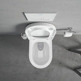 DURAVIT D-Code Bürstengarnitur wandhängend aus Messing in Chrom – 154 x 154 x 342 mm