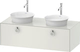 DURAVIT White Tulip Waschtischunterbau 1300 mm, 1 Auszug, wandhängend, weiß seidenmatt