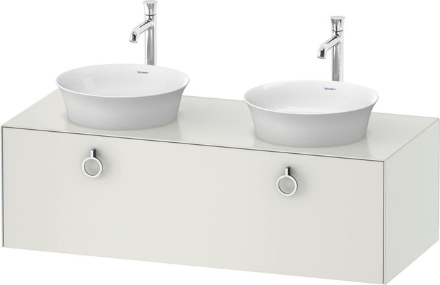 DURAVIT White Tulip Waschtischunterbau 1300 mm, 1 Auszug, wandhängend, weiß seidenmatt