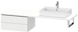 Duravit L-Cube Unterschrank 720 mm taupe supermatt mit 2 Schubkästen und Einrichtungssystem