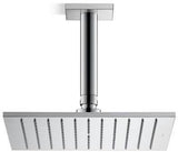 DURAVIT Kopfbrause 240x240 mm Schwarz Matt – Rechteckig, Verstellbar, Antikalk
