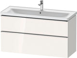 DURAVIT D-Neo Waschtischunterbau 1184 mm Eiche Schwarz mit Bronze Griff
