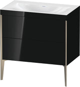 DURAVIT XViu c-bonded Waschtischset 800 mm bodenstehend mit 2 Auszügen und Tip-on Technik