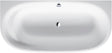 DURAVIT Cape Cod Badewanne 1900x900 mm Vorwand, Mineralguss Weiß Matt, inkl. Fußgestell & Verkleidung