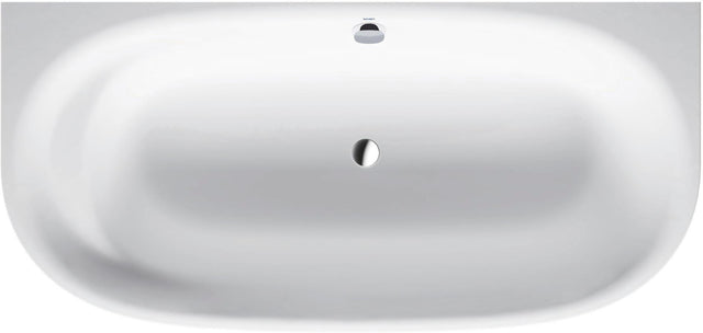 DURAVIT Cape Cod Badewanne 1900x900 mm Vorwand, Mineralguss Weiß Matt, inkl. Fußgestell & Verkleidung