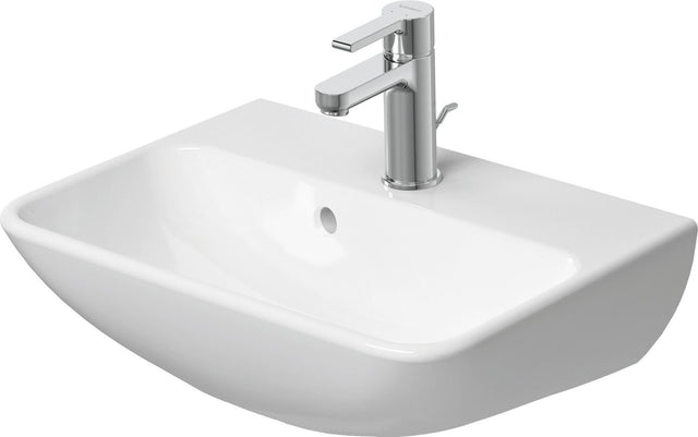 DURAVIT Handwaschbecken ME by Starck 450 mm, weiß seidenmatt, mit Überlauf, ohne Hahnloch