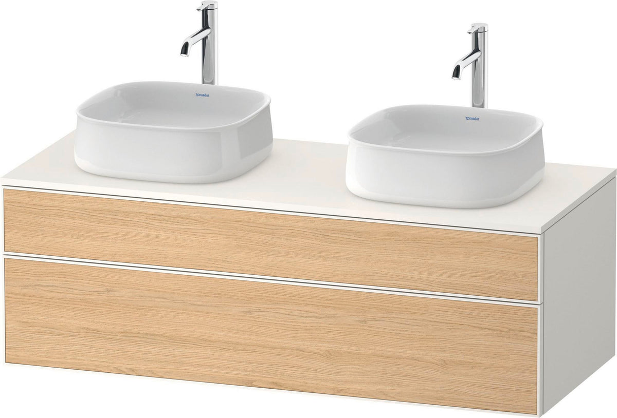 DURAVIT Zencha Konsolen-Waschtischunterbau 1300 mm Eiche Anthrazit wandhängend